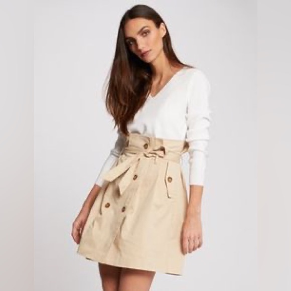 French Connection floral paper bag skirt - Picture 8 of 9